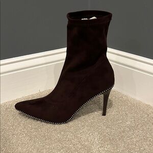 KAYLEEN By Los Angeles Dark Brown Heeled Boots